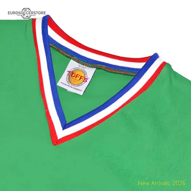 St Etienne Short Sleeve Retro Football Shirt-Vantage Point Soccer